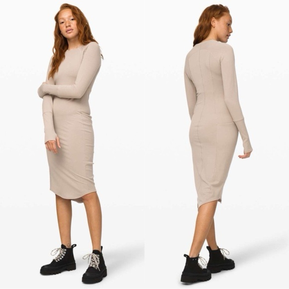 Lululemon Om and On Dress‎ Sandlot French Terry W1BYES Size Medium